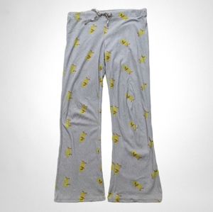 Fleece duck pajama pants